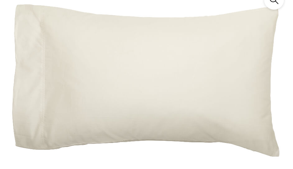 300 Thread Count 100% Cotton Wrinkle Resistant King Pillowcase Set of 2, Vanilla Dream - The Bargin Chic Retail Store