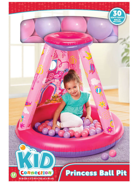 37.5" Princess Ball Pit with 30 Soft-Touch Balls Included - The Bargin Chic Retail Store