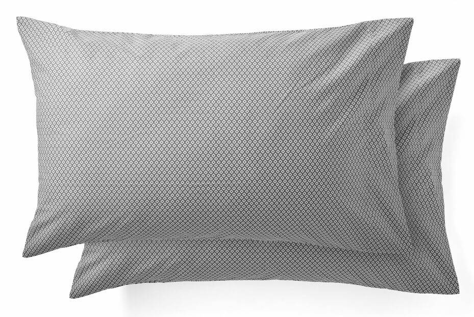 4-Piece 300 Thread Count Grey Geometric Bed Sheet Set