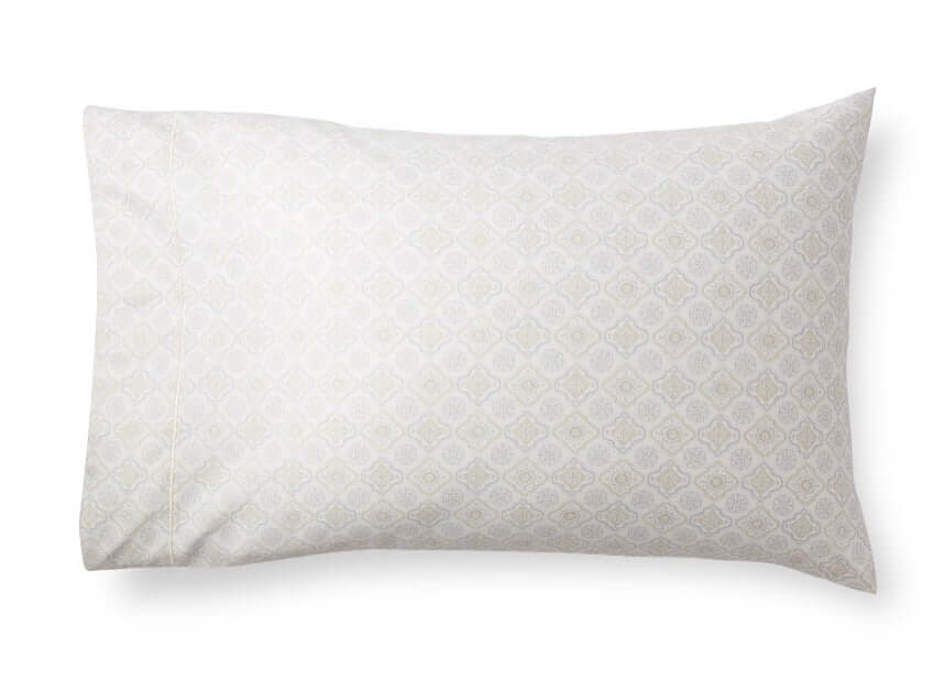 400 Thread Count Hygro Cotton Performance Pillowcases - Standard/Queen - Set Of 1 Pair Medallion Ivory - The Bargin Chic Retail Store