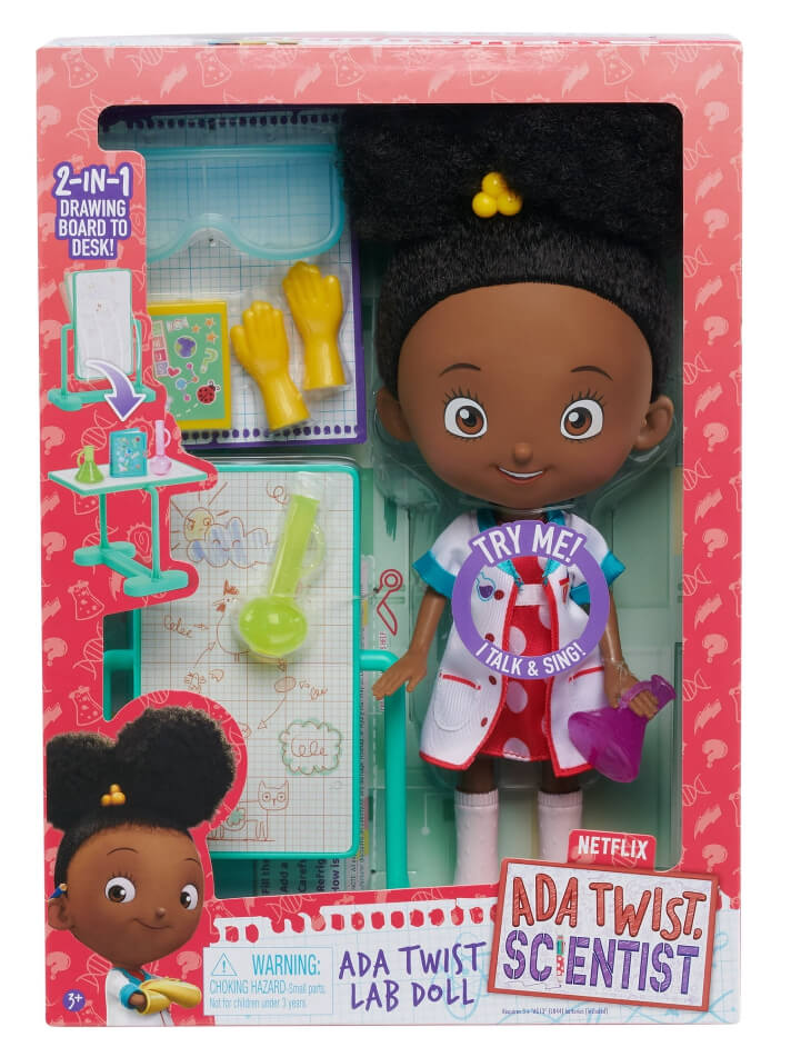 Ada Twist, Scientist Ada Twist Lab Doll, 12.5 Inch Interactive Doll with Research Lab Accessories, Talks and Sings the "The Brainstorm Song", Kids Toys for Ages 3 Up, Gifts and Presents - The Bargin Chic Retail Store