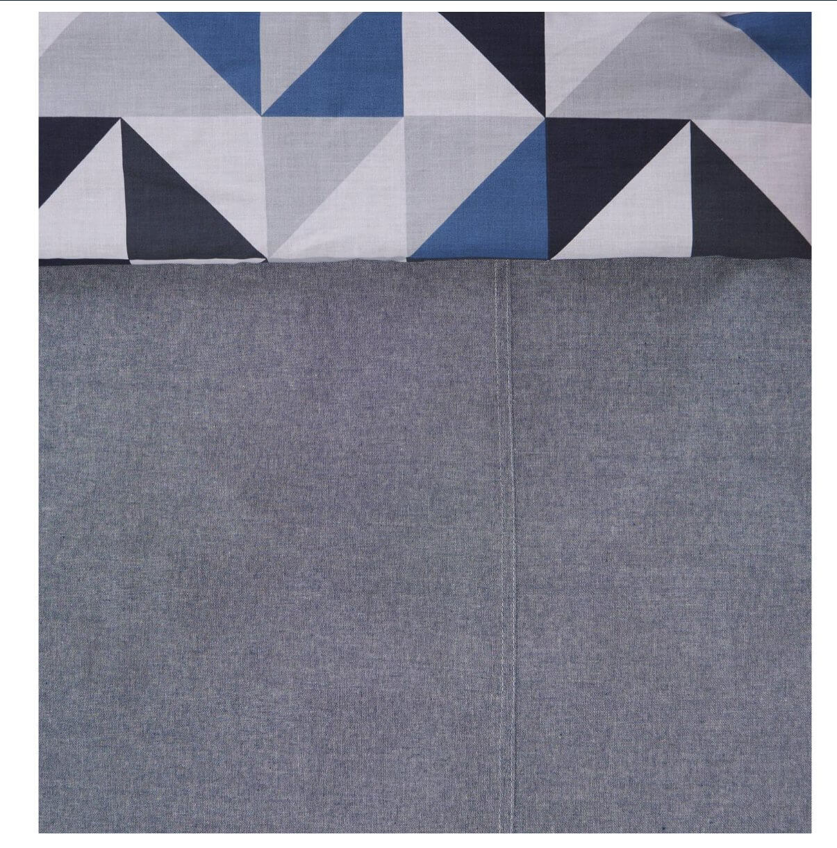 Better Homes & Gardens Reversible Chambray Triangle Duvet Cover Set - The Bargin Chic Retail Store