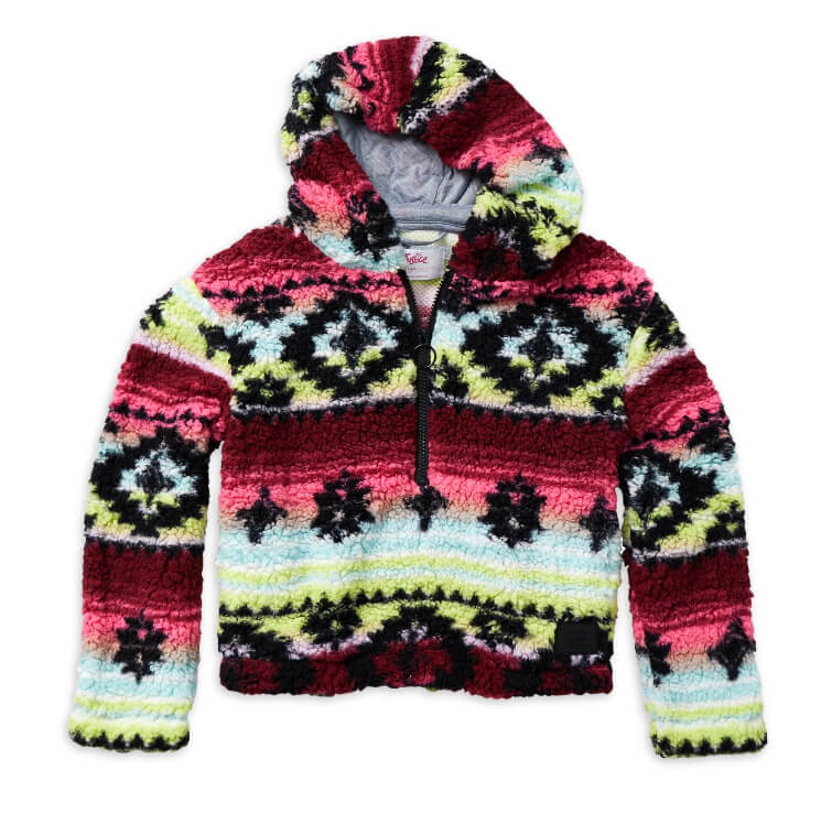 JUSTICE Girls Long Sleeve Sherpa Jacket, Sizes XS(5/6)-XL(16/18) - The Bargin Chic Retail Store