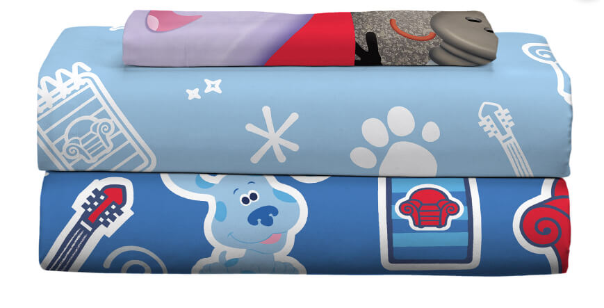 Blue's Clues & You Kids Twin Sheet Set, Blue, Nickelodeon - The Bargin Chic Retail Store