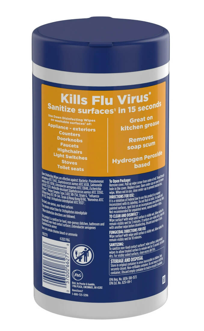 Dawn Multi-Purpose Disinfecting Wipes – Powerful Cleaning & Germ Protection for Your Home