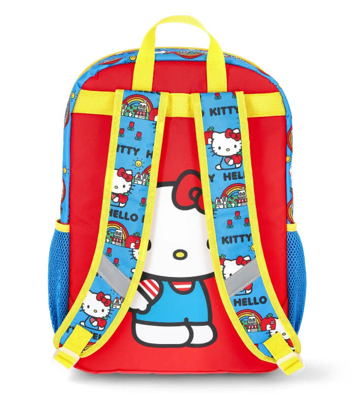 Hello Kitty 3-Piece Backpack Set for Kids – Includes Backpack, Lunch Box & Headphones, Durable Polyester
