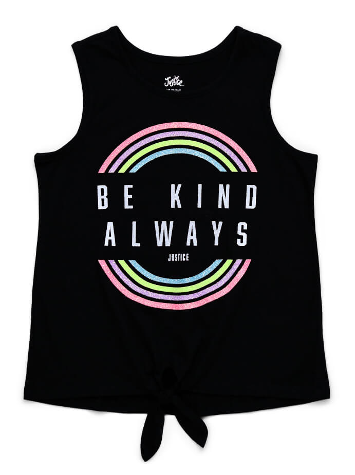 Justice Girls Everyday Faves Graphic Tank Tops, Various - The Bargin Chic Retail Store