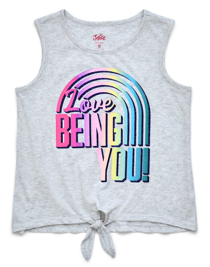 Justice Girls Everyday Faves Graphic Tank Tops, Various - The Bargin Chic Retail Store