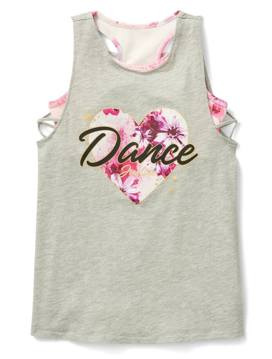 Justice Girls Fashion Dance Tank with Built in Sports Bra, Sizes S-XL - The Bargin Chic Retail Store