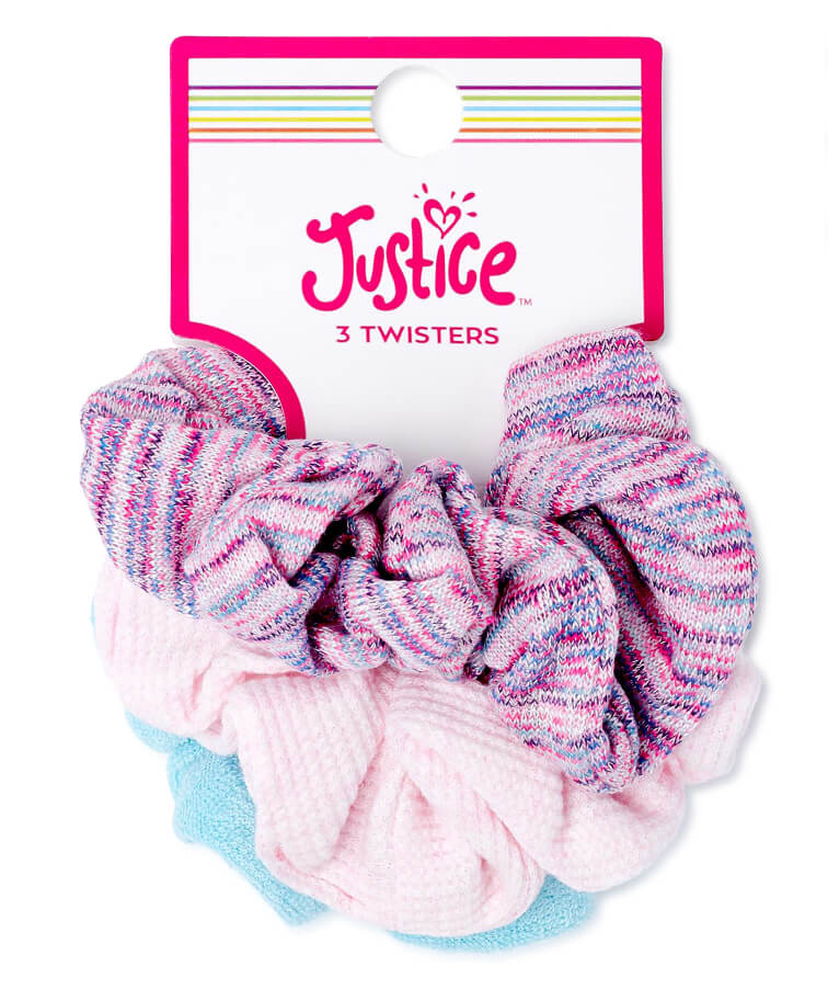 Justice Girls Multi Twister Hair Scrunchie Set, 3-Pack - The Bargin Chic Retail Store