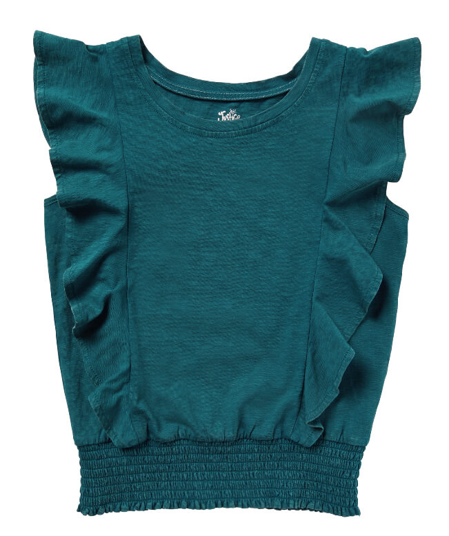 Justice Girls Short Ruffle Sleeve Top - The Bargin Chic Retail Store