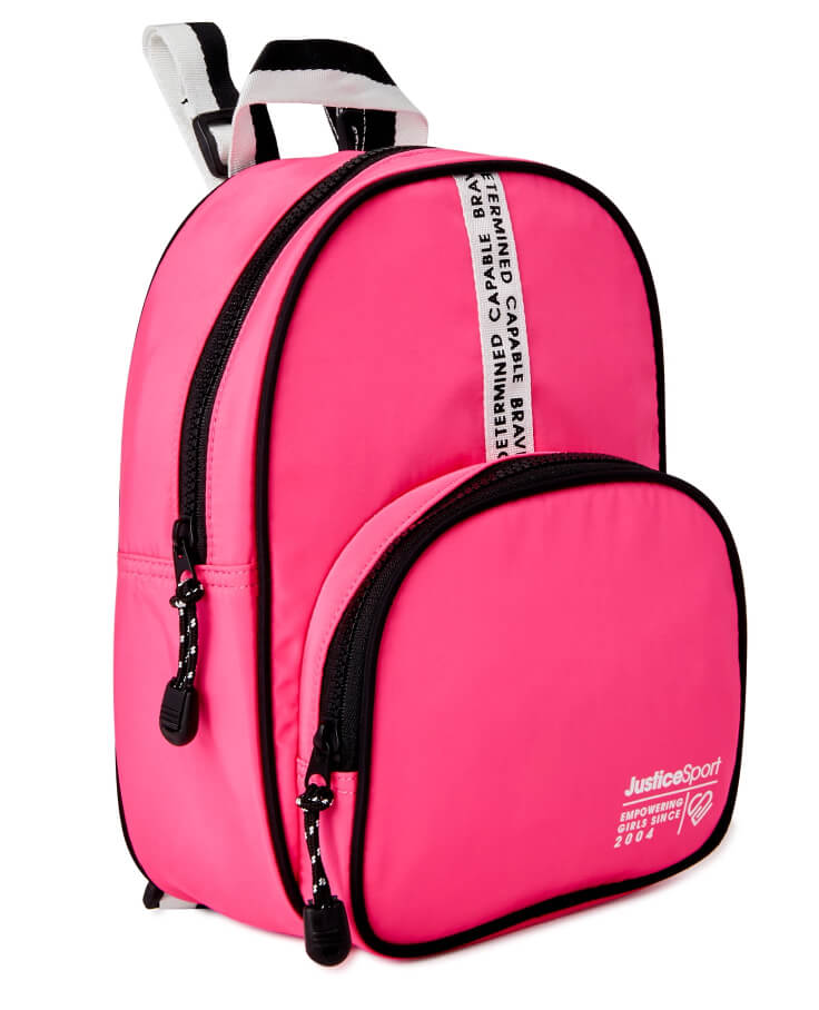 Justice Kids’ JSPORT Mini Backpack - Pink - The Bargin Chic Retail Store