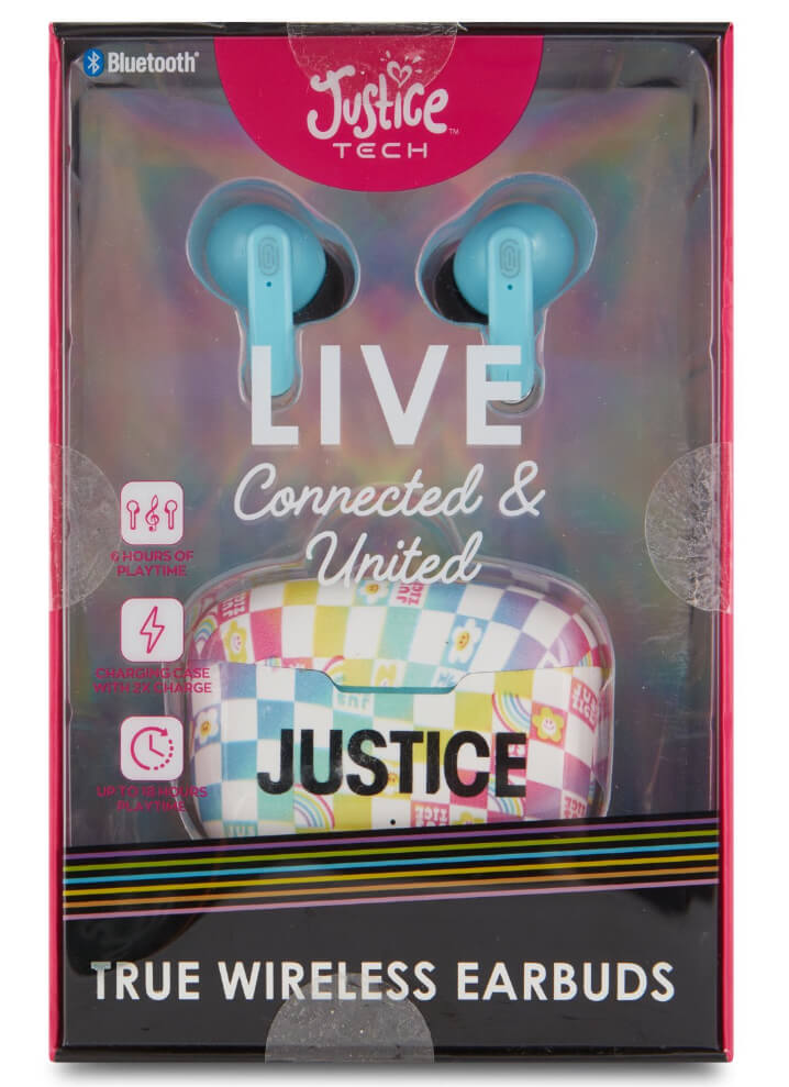 Justice True Wireless Earbuds with Charging Case - The Bargin Chic Retail Store