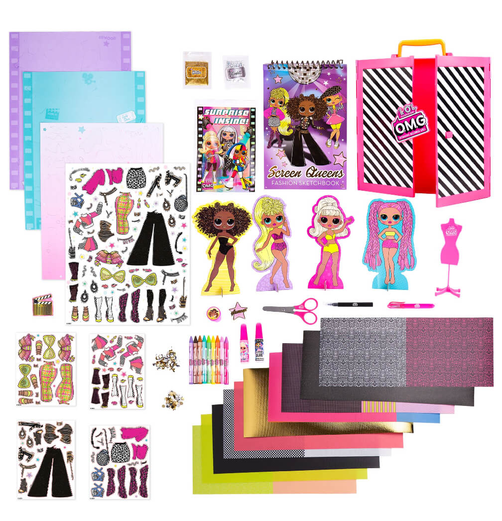 L.O.L. Surprise! O.M.G. Ultimate Fashion Designer, Double Feature Series, Decorate 4 Die-Cut Dolls With 300+ Accessories, 5 Surprises Inside, Includes Reusable Runway Case - The Bargin Chic Retail Store