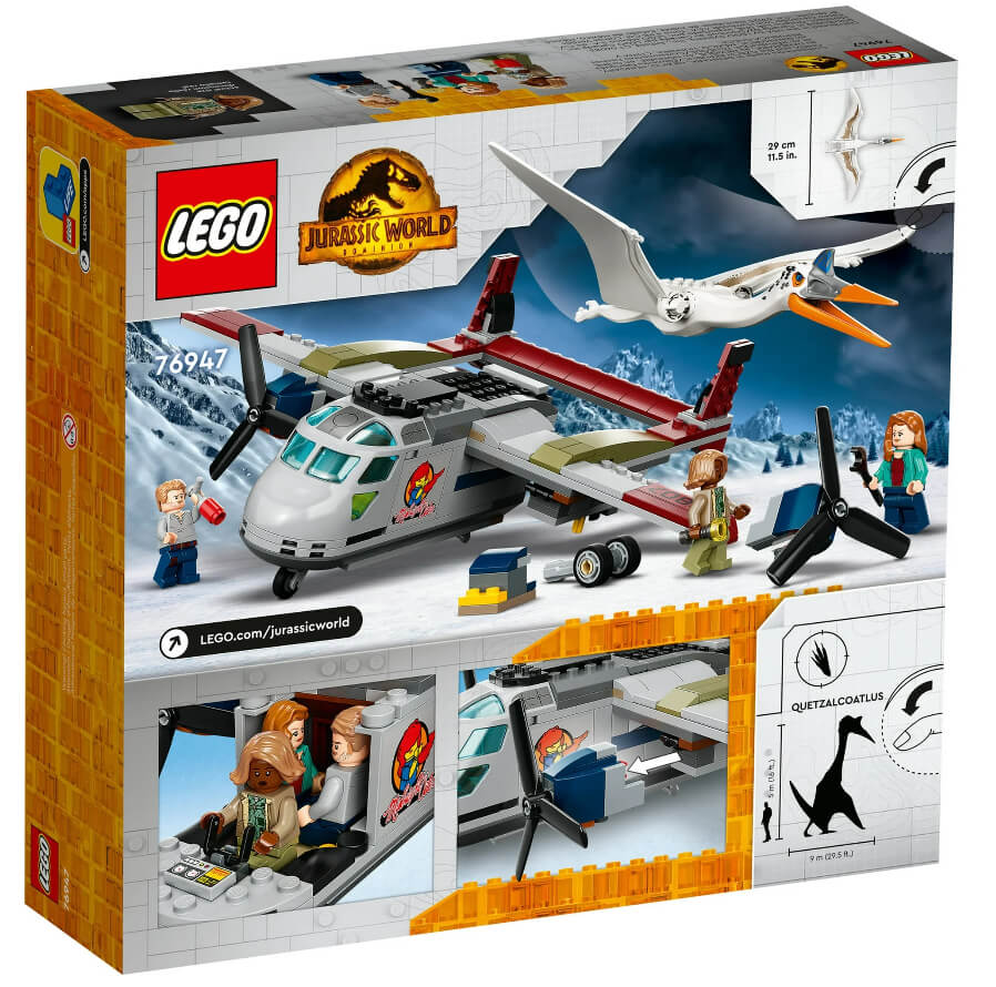 LEGO Jurassic World Quetzalcoatlus Plane Ambush Set, with Dinosaur Toy Figure and Airplane Model - The Bargin Chic Retail Store