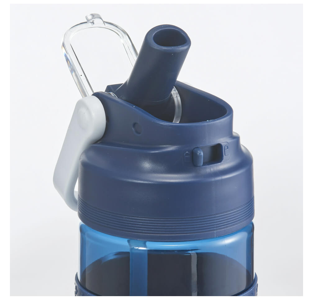 Mainstays 24 oz Single Wall Tritan Plastic Bottle with Silicone Sleeve, Navy - The Bargin Chic Retail Store