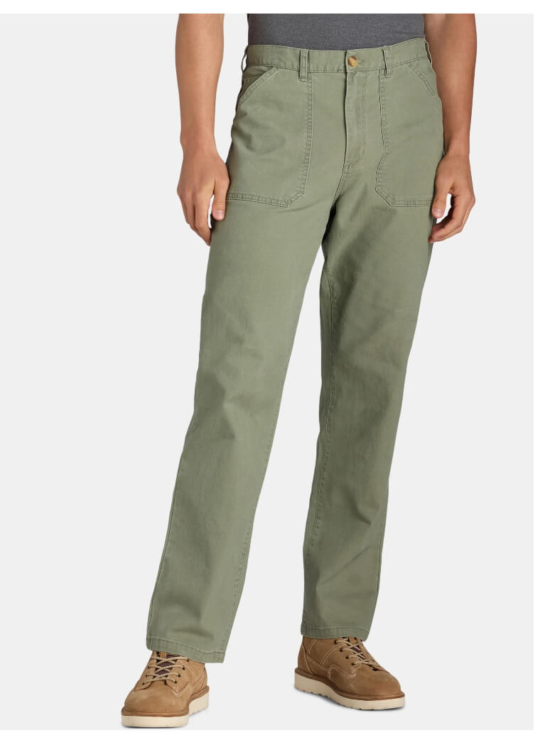 Men’s Straight Fit Utility Pants – Durable Cotton Blend with Functional Pockets