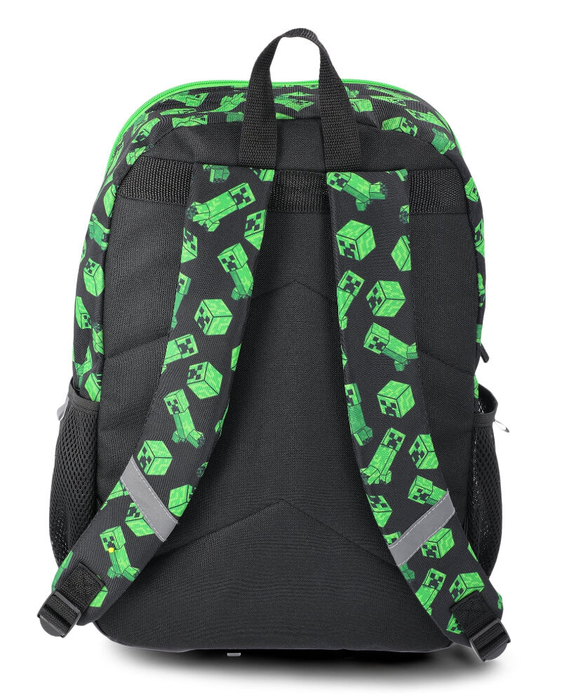 Minecraft 5-Piece Kids Backpack Set – Includes Backpack, Lunchbox, Water Bottle, Headphones & Keychain