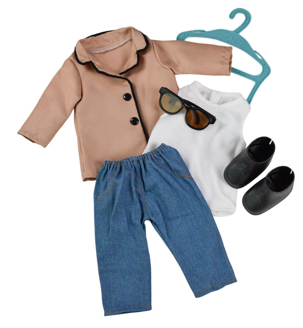 My Life As Peacoat Fashion Set for 18-inch Doll, 6 Pieces Included - The Bargin Chic Retail Store