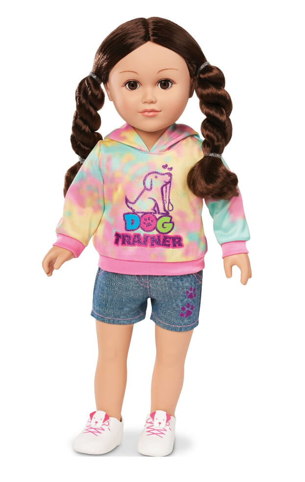 My Life As Poseable Dog Trainer 18" Doll, Brunette - The Bargin Chic Retail Store