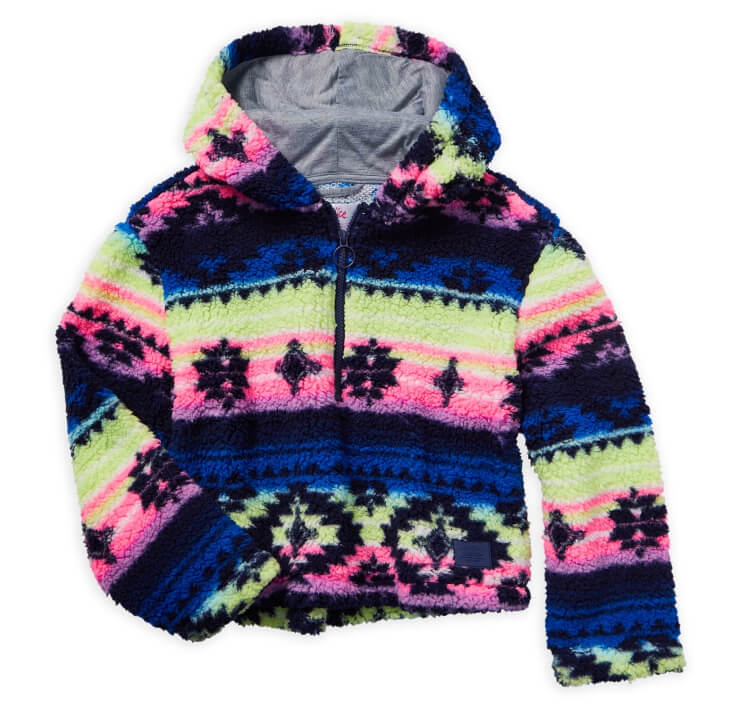 JUSTICE Girls Long Sleeve Sherpa Jacket, Sizes XS(5/6)-XL(16/18) - The Bargin Chic Retail Store