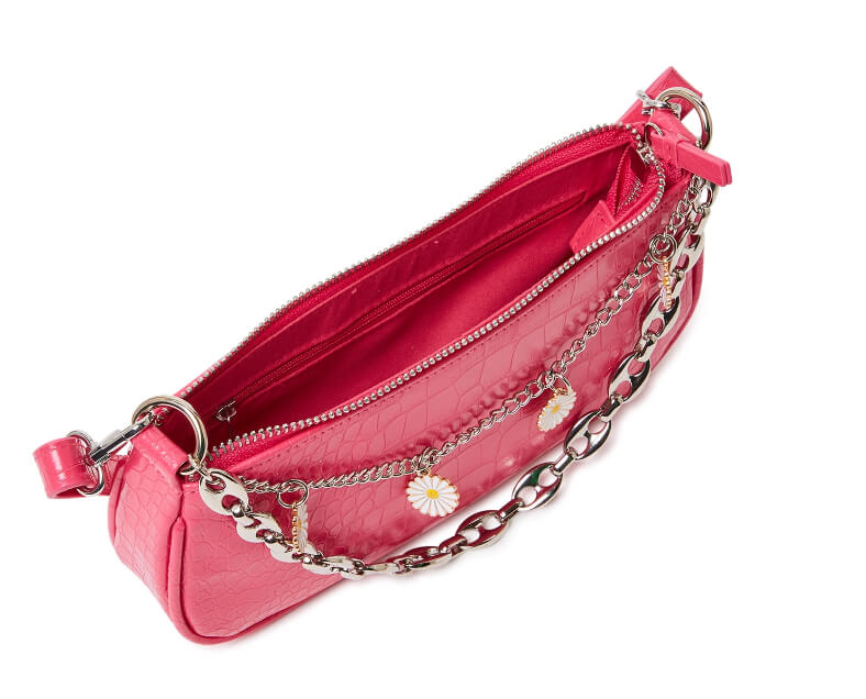 No Boundaries Women’s Joyful Expression Shoulder Croco Handbag - The Bargin Chic Retail Store