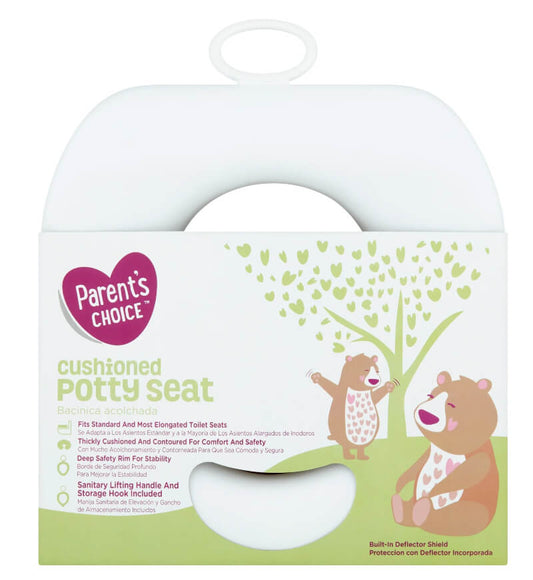 Parent’s Choice Cushioned Potty Seat – Soft Foam, Secure Fit, Easy to Clean, Fits Standard & Elongated Toilets