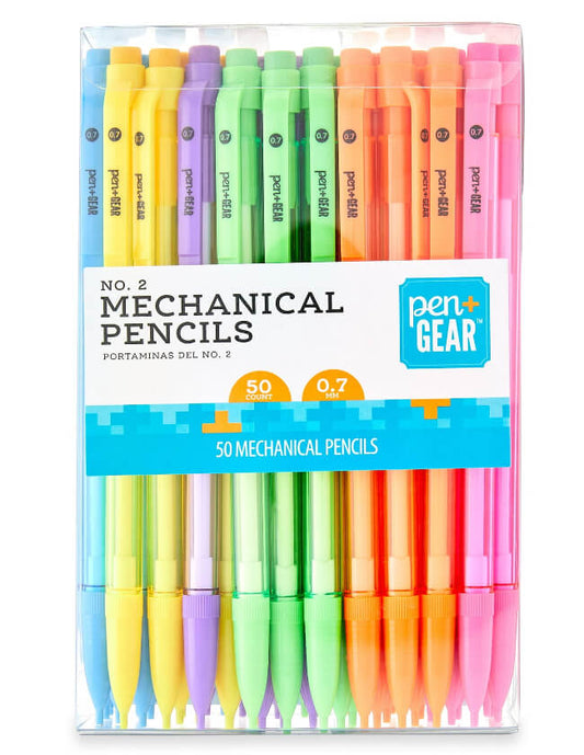 #2 Mechanical Pencils, Medium Point, 0.7 mm, 50 Pack - The Bargin Chic Retail Store