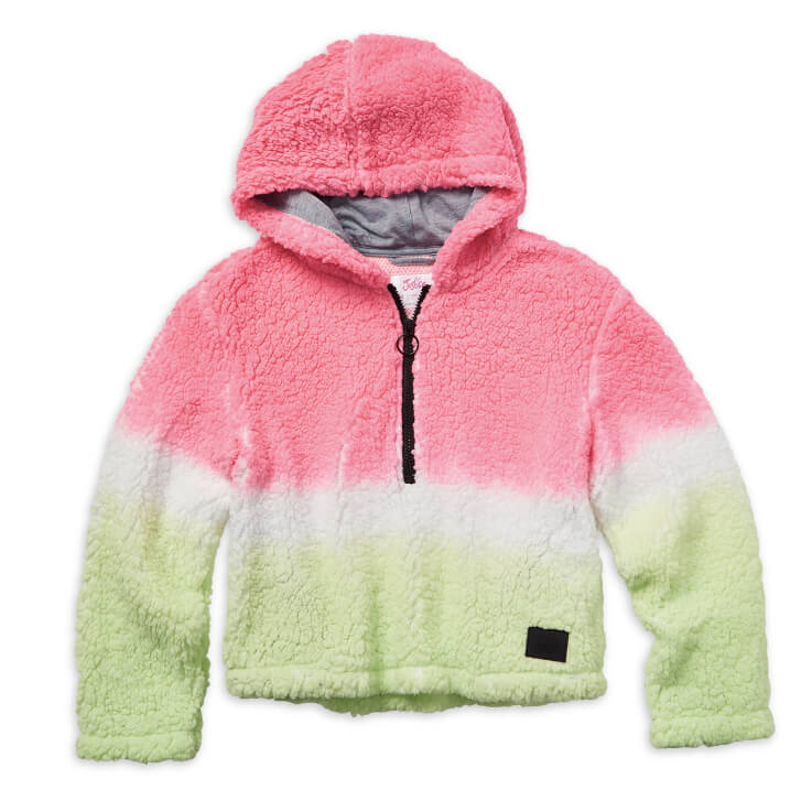 JUSTICE Girls Long Sleeve Sherpa Jacket, Sizes XS(5/6)-XL(16/18) - The Bargin Chic Retail Store