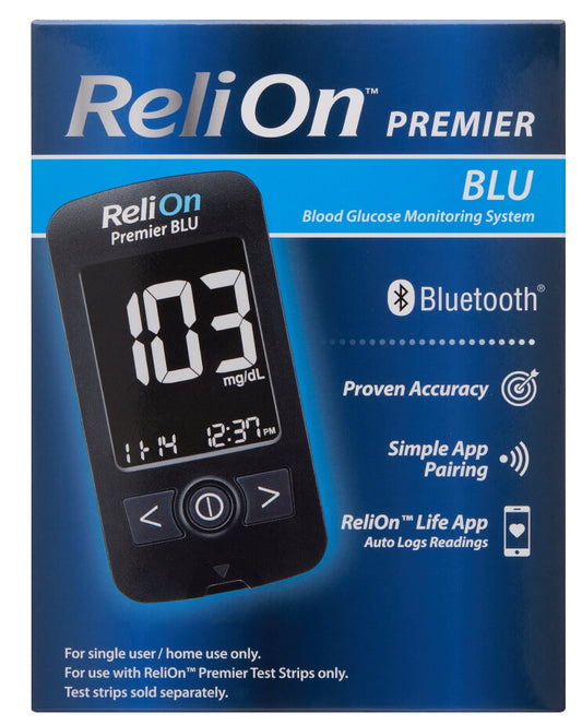 ReliOn Premier Blu Blood Glucose Monitoring System - The Bargin Chic Retail Store
