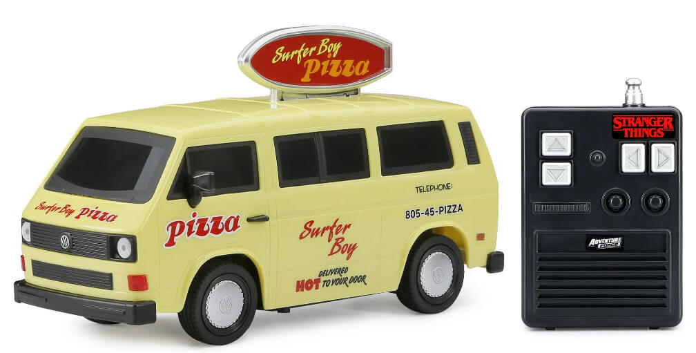 Adventure Force (1:20) Stranger Things Pizza Van Battery Radio Control Beige Car - The Bargin Chic Retail Store