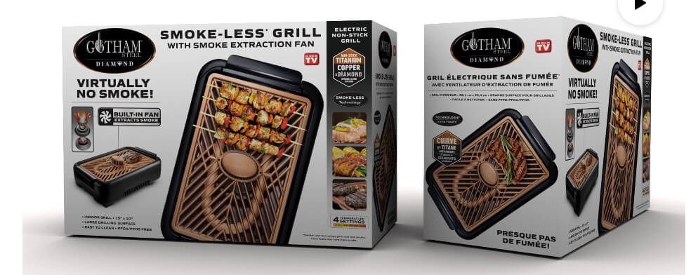 The Gotham Steel Electric Smokeless Grill - The Bargin Chic Retail Store