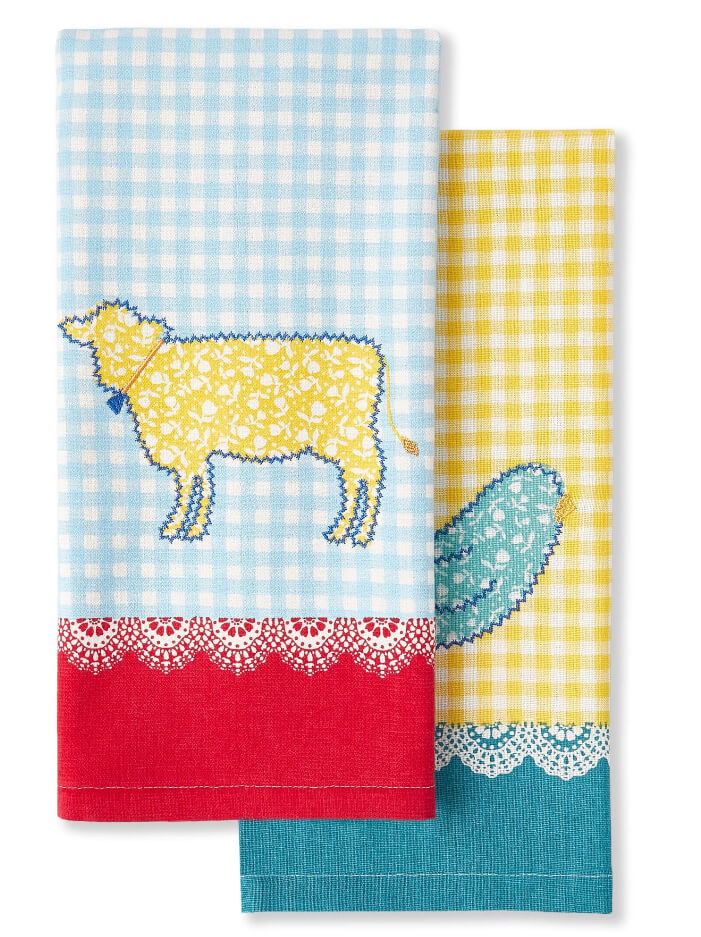 The Pioneer Woman Animals Kitchen Towel Set, Multicolor, 16"W x 28"L, 2 Piece - The Bargin Chic Retail Store