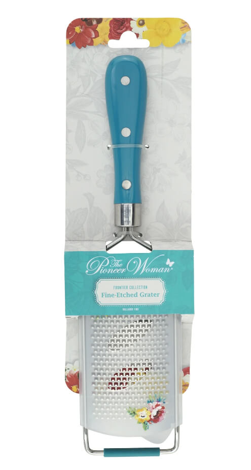 The Pioneer Woman Frontier Collection Fine-Etched Cheese Grater, Deep Teal - The Bargin Chic Retail Store