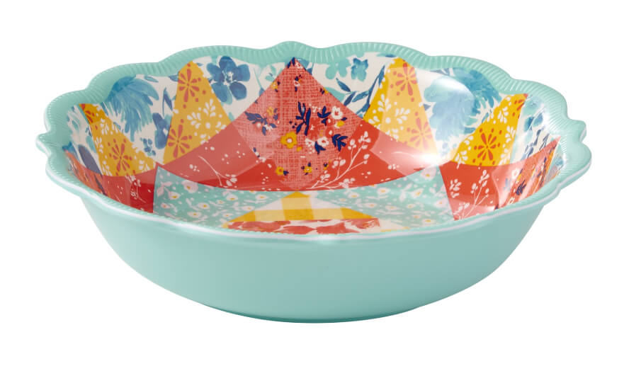 The Pioneer Woman Patchwork Medley 12-Piece Melamine Dinnerware Set - The Bargin Chic Retail Store