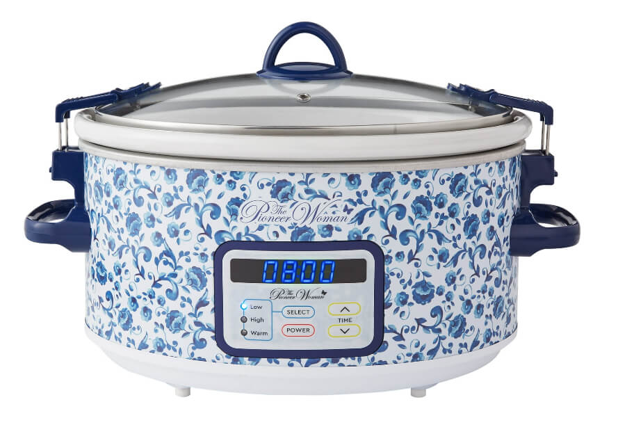The Pioneer Woman Scroll Floral 6-Quart Digital Slow Cooker - The Bargin Chic Retail Store