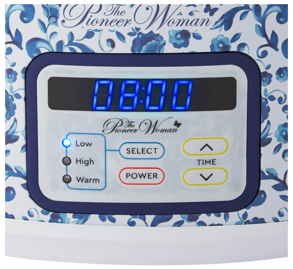 The Pioneer Woman Scroll Floral 6-Quart Digital Slow Cooker - The Bargin Chic Retail Store