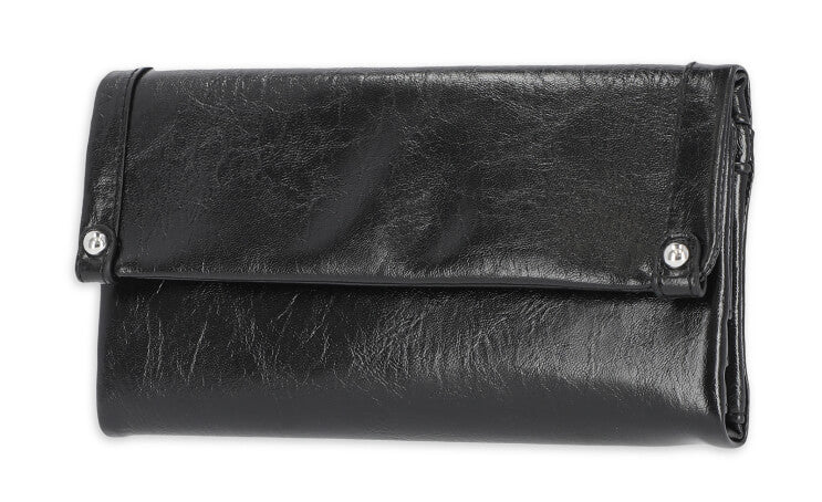 Time and Tru Women's Farrah Flap Front Wallet Vinyl - The Bargin Chic Retail Store