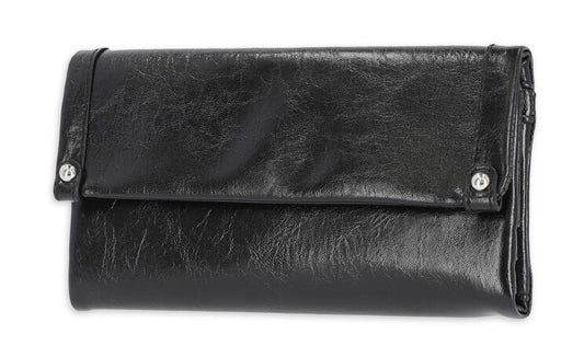 Time and Tru Women's Farrah Flap Front Wallet Vinyl - The Bargin Chic Retail Store