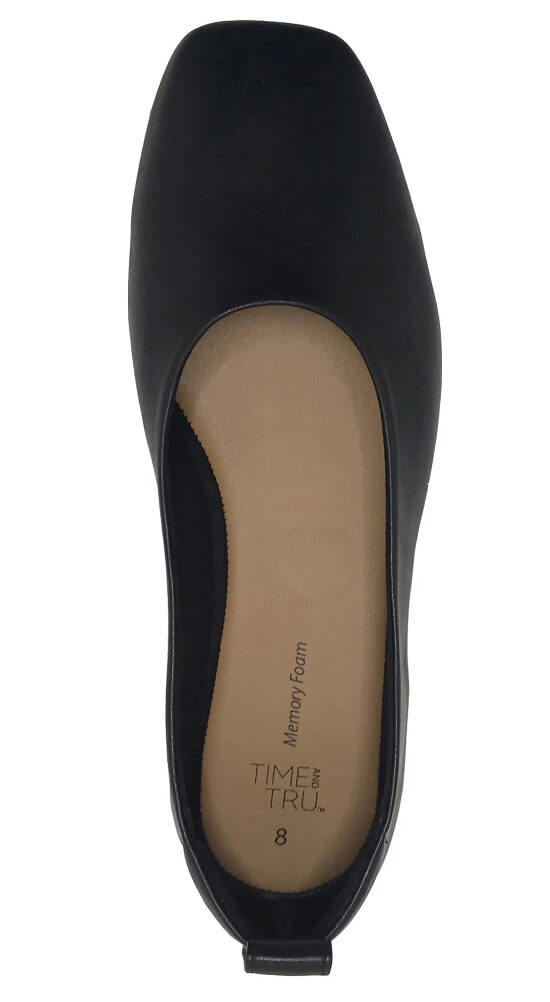 Time and Tru Women's Soft Square Toe Ballet Flats - The Bargin Chic Retail Store