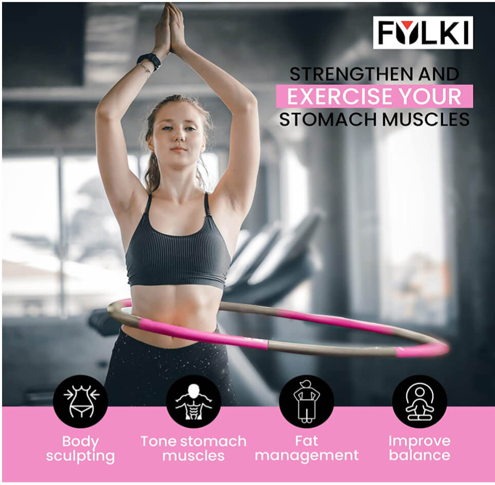 Weighted Exercise Hoop for Fitness, Workout, Gym and Weight Loss - The Bargin Chic Retail Store