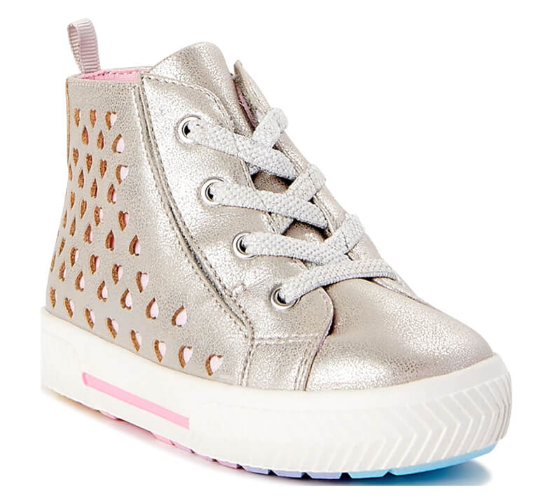 Wonder Nation Baby Girl Heart High Top Sneaker - The Bargin Chic Retail Store