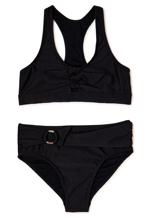 Wonder Nation Girls 2-Piece Bikini Swimsuit with UPF 50+ Sun Protection - The Bargin Chic Retail Store