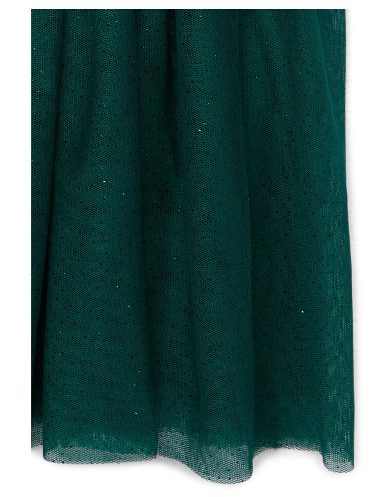 Wonder Nation Toddler Girl Long Sleeve Tutu Dress – Sparkle Tulle Skirt & Soft Pointelle Bodice