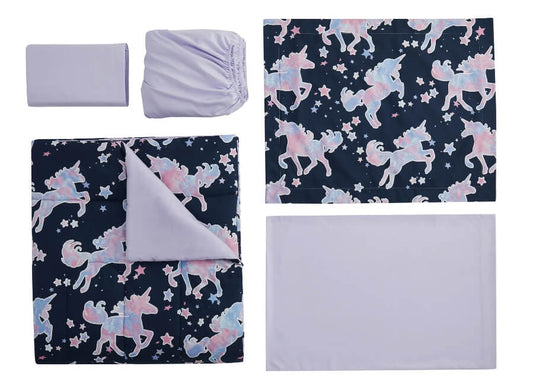 Your Zone Glow in the Dark Unicorn Bed in a Bag – Twin & Full Sizes, Soft Microfiber, Machine Washable