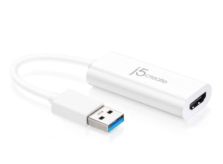 j5create USB To HDMI Cable Connector Adapter - White - The Bargin Chic Retail Store