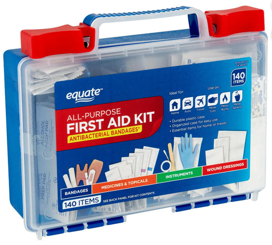 140pc All Purpose First Aid Kit