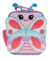 Accessory Innovations Flutter Butterfly Insulated Lunch Box for Kids, BPA Free