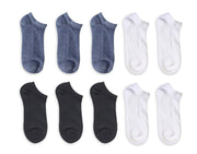 Athletic Works Women's Half-Cushion No Show Sock, 10 Pack