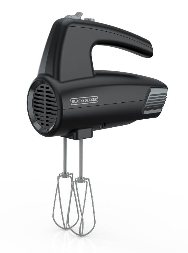 BLACK+DECKER 5-Speed Hand Mixer, Black